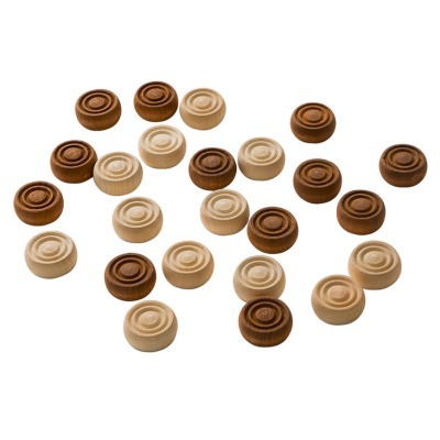 Фишки для нард "Кировские" большие с кубиками (29048)