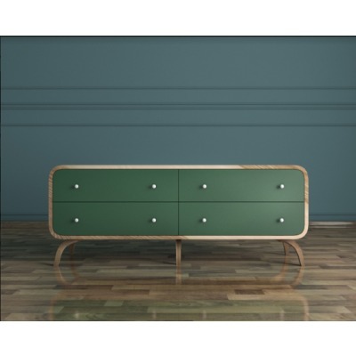 Комод Ellipse с изумрудными...