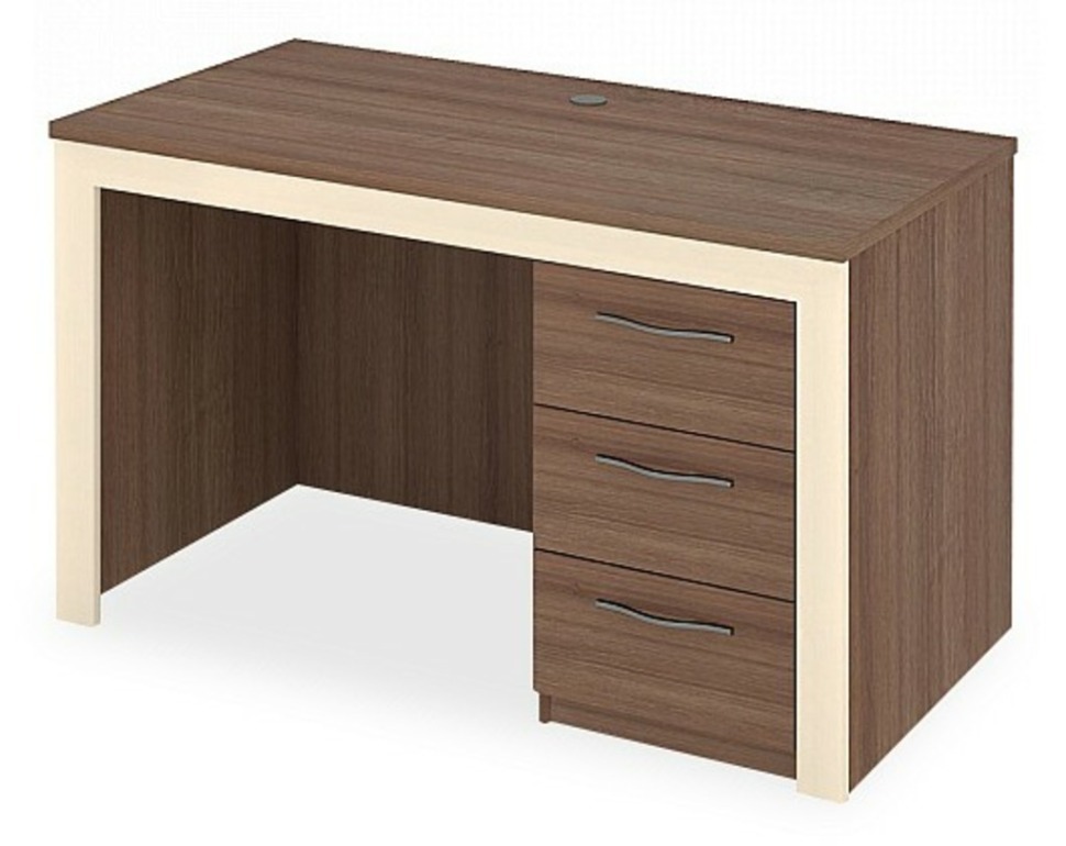 Фото Стол письменный Нобиле СтЯ130 MER_StYA130-SHKr - интернет-магазин МегаТерем в Москве