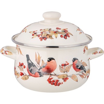 Кастрюля agness эмалированн...