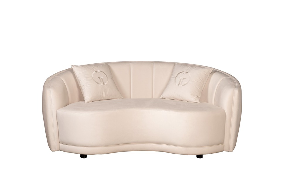 Фото Диван двухместный бежевый 187*106*79см (без канта) (TT-00014756) - интернет-магазин МегаТерем в Москве