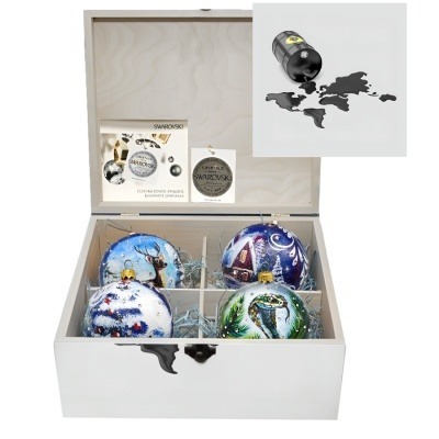 Новогодний набор на 4 шара ...