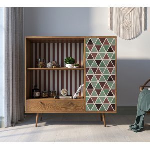 Фото Стеллаж с нишей Berber принт 26 арт BB28/Print_26-ET - интернет-магазин МегаТерем в Москве