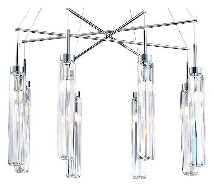 Фото Подвесная люстра Newport 4520 4524+4/S chrome NWP_M0066076 - интернет-магазин МегаТерем в Москве