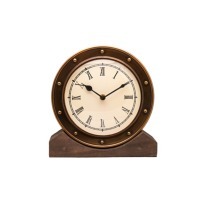 Часы Алейн DTR2104S/3Large, бронза, дерево, стекло, Bronze, RESTORATION HARDWARE
