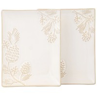 Набор блюд сервировочных коллекция "pine cones", 2 шт. / 20,2*16*2 см Bronco (230-515)