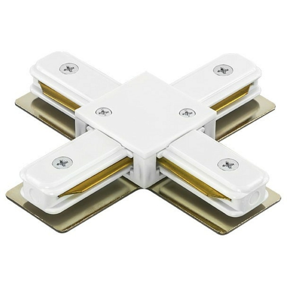Фото Соединитель с токопроводом X-образный для треков Lightstar Barra 502146 LS_502146 - интернет-магазин МегаТерем в Москве
