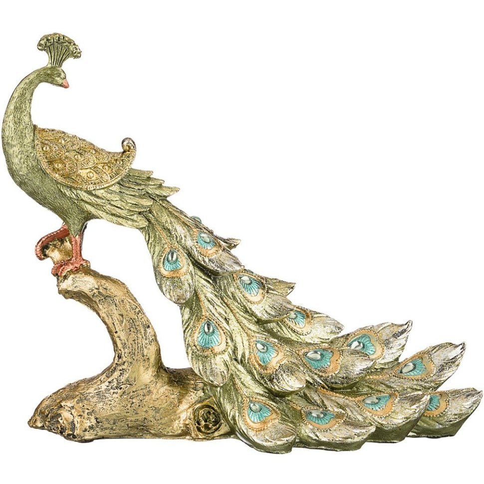 Фото Фигурка павлин 27*11,5*23,5 см. серия махараджи Lefard (79-158) - интернет-магазин МегаТерем в Москве