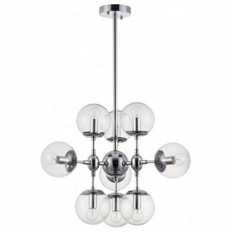 Фото Люстра на штанге Freya Richard FR5596PL-09CH MY_FR5596PL-09CH - интернет-магазин МегаТерем в Москве