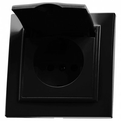 Розетка с заземлением и со шторками Stekker Эрна 39481 FE_39481