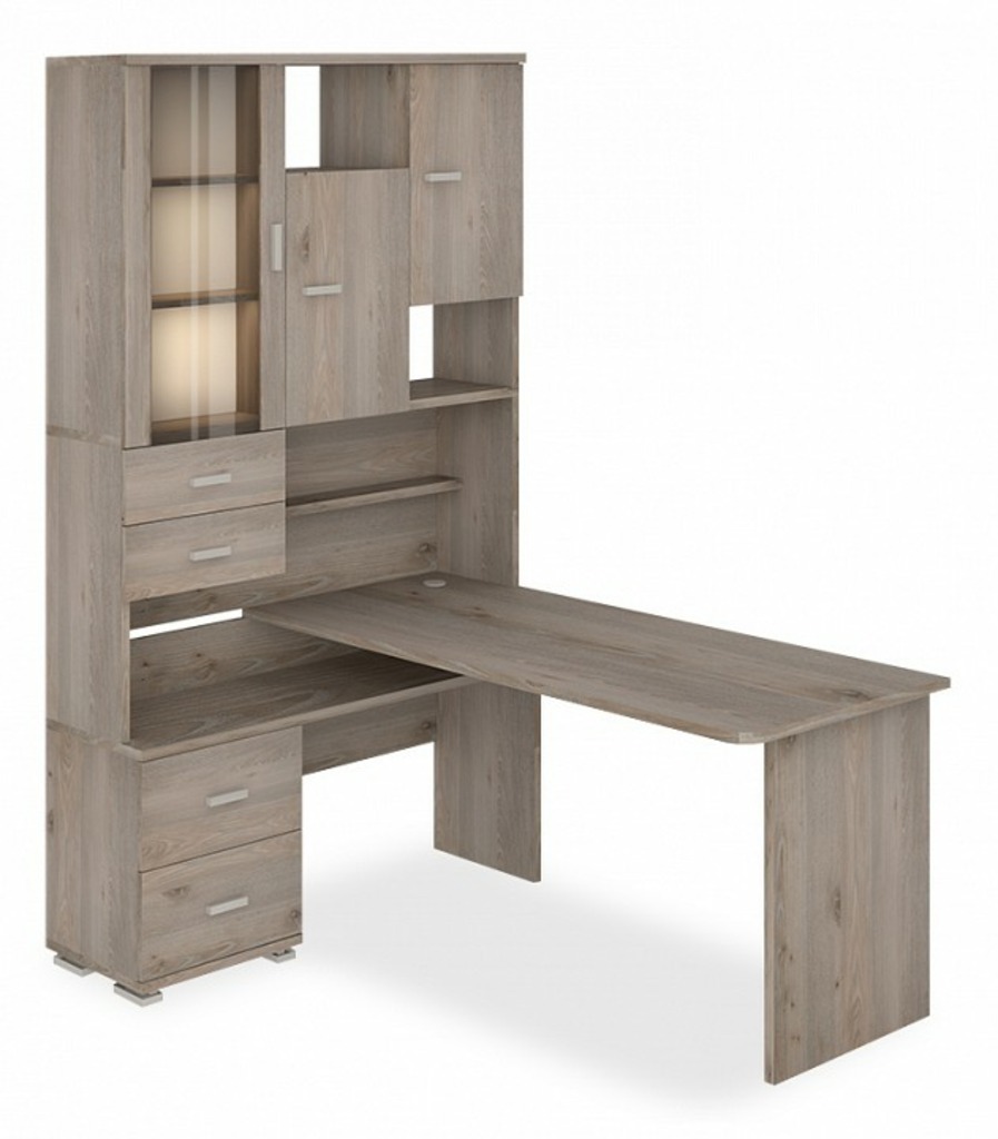 Фото Стол компьютерный Домино Нельсон СР-620-160 MER_SR-620-160-N-LEV - интернет-магазин МегаТерем в Москве