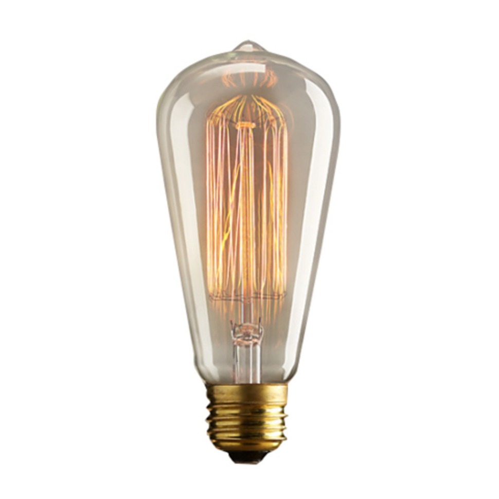 Фото Лампа накаливания ST64, металл, стекло, clear/bronze, RESTORATION HARDWARE - интернет-магазин МегаТерем в Москве