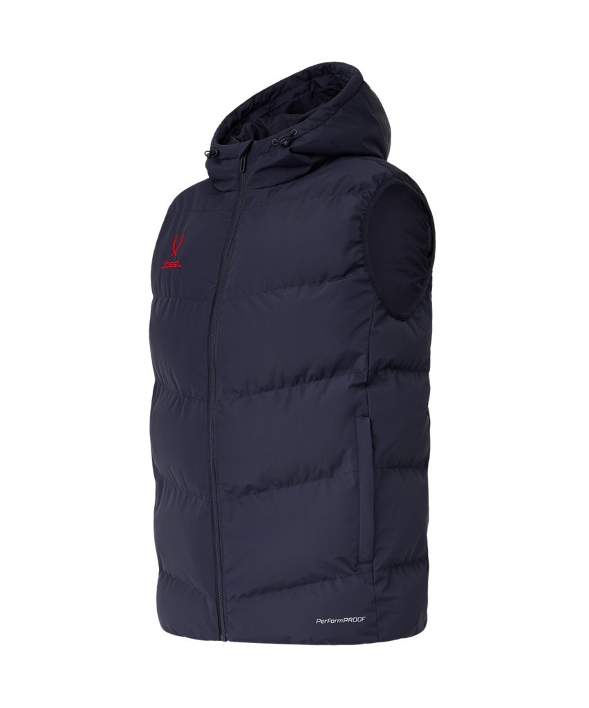 Фото Жилет с капюшоном утепленный JOGEL ESSENTIAL PerFormPROOF Padded Hooded Vest, темно-синий (2117056) - интернет-магазин МегаТерем в Москве
