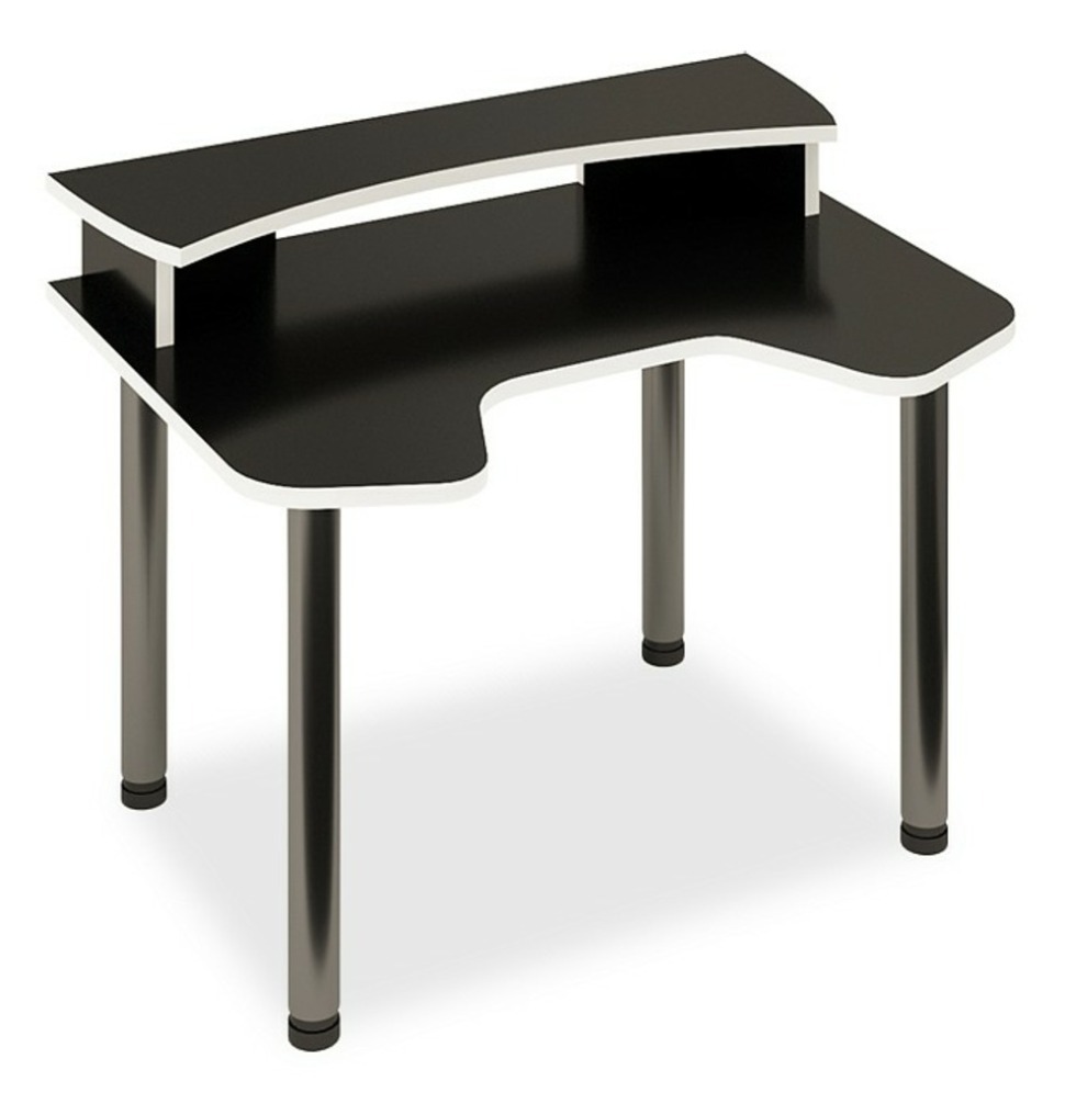 Фото Стол компьютерный Домино Lite СКЛ-Игр120МО+НКИЛ120 MER_SKL-Igr120MO-NKIL120-CHBE - интернет-магазин МегаТерем в Москве