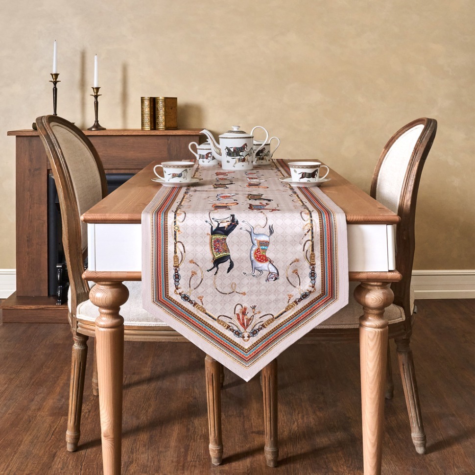 Фото Дорожка на стол passage, 45х300см, капучино, 100% хлопок,твил Lefard (850-760-32) - интернет-магазин МегаТерем в Москве