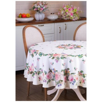 Скатерть круглая винтаж d18...