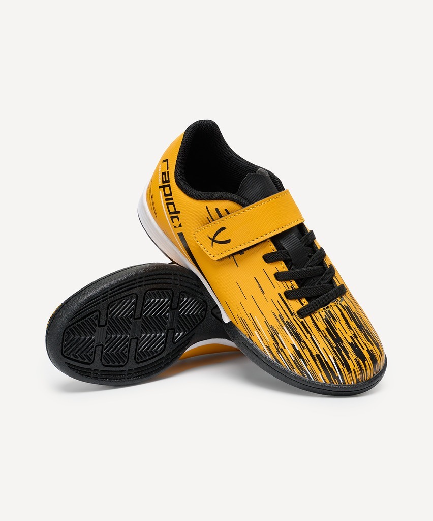 Фото БЕЗ УПАКОВКИ Бутсы зальные JÖGEL Rapido IN Yellow/black, детский (2134214) - интернет-магазин МегаТерем в Москве