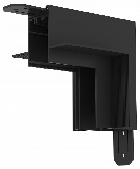 Фото Соединитель угловой L-образный для треков Denkirs Smart TR2118-BK DK_TR2118-BK - интернет-магазин МегаТерем в Москве