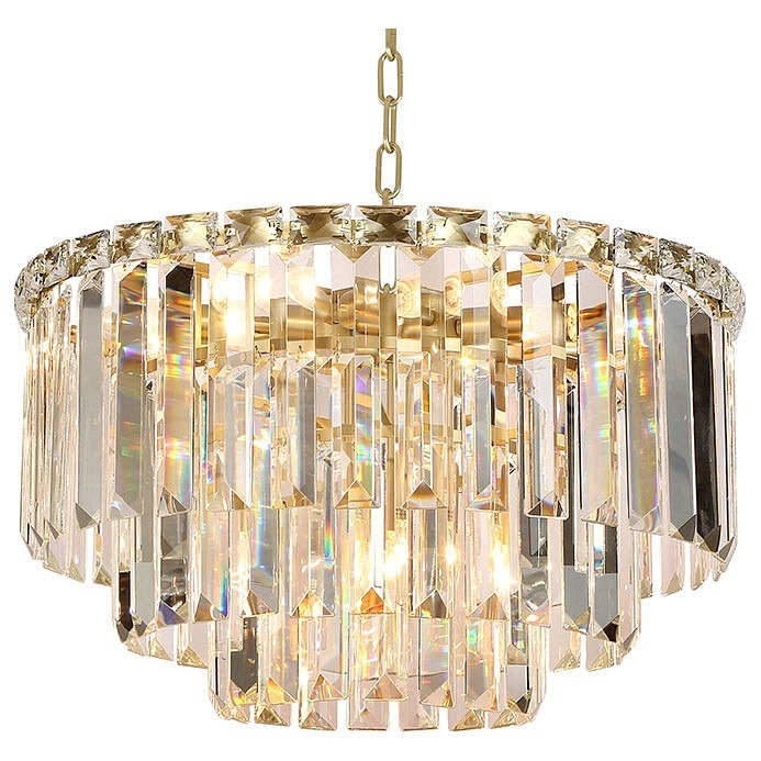 Фото Подвесная люстра Newport MIСHELLE 8469+3/С brass NWP_M0070585 - интернет-магазин МегаТерем в Москве