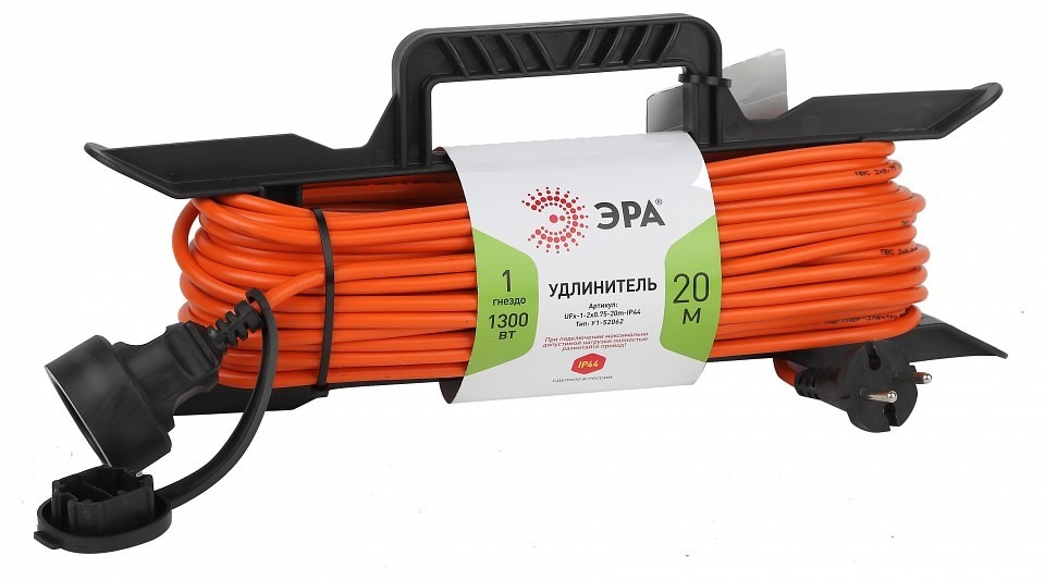 Фото Удлинитель Эра  UFx-1-2x0.75-20m ER_B0046821 - интернет-магазин МегаТерем в Москве