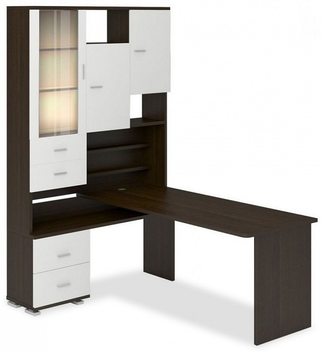 Фото Стол компьютерный Домино СР-620/180 MER_SR-620-180-VBEV-LEV - интернет-магазин МегаТерем в Москве