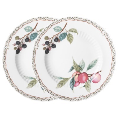 Набор тарелок обеденных lefard "fruit garden" 2 шт. 25,5 см (590-649) 