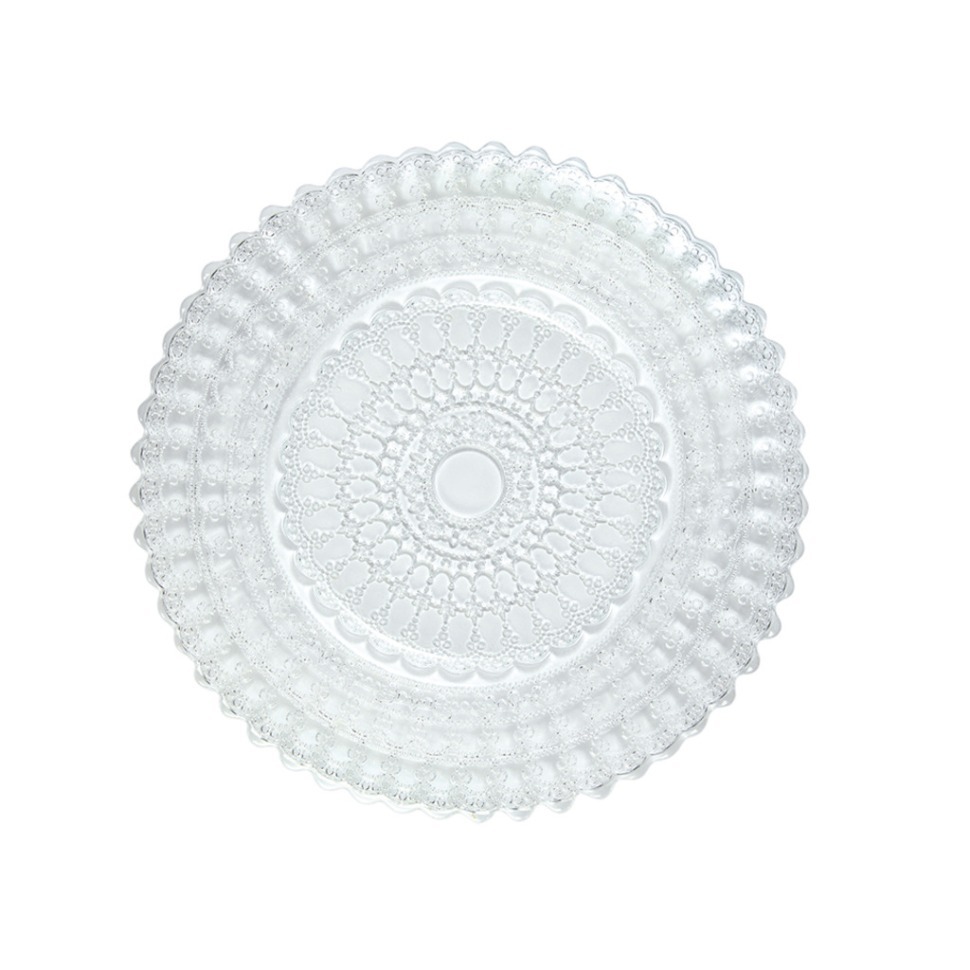 Фото Тарелка LHEL020TR002215, 21,5 см, стекло, transparent, LE COQ - интернет-магазин МегаТерем в Москве