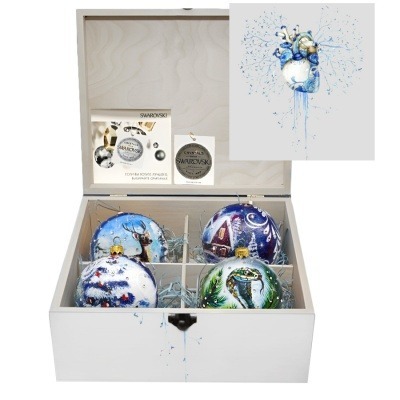 Новогодний набор на 4 шара ...