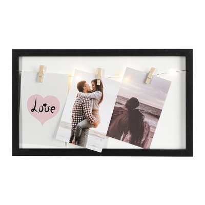 Рамка для фотографий с подсветкой everyday, 22х38 см, черная (76269)