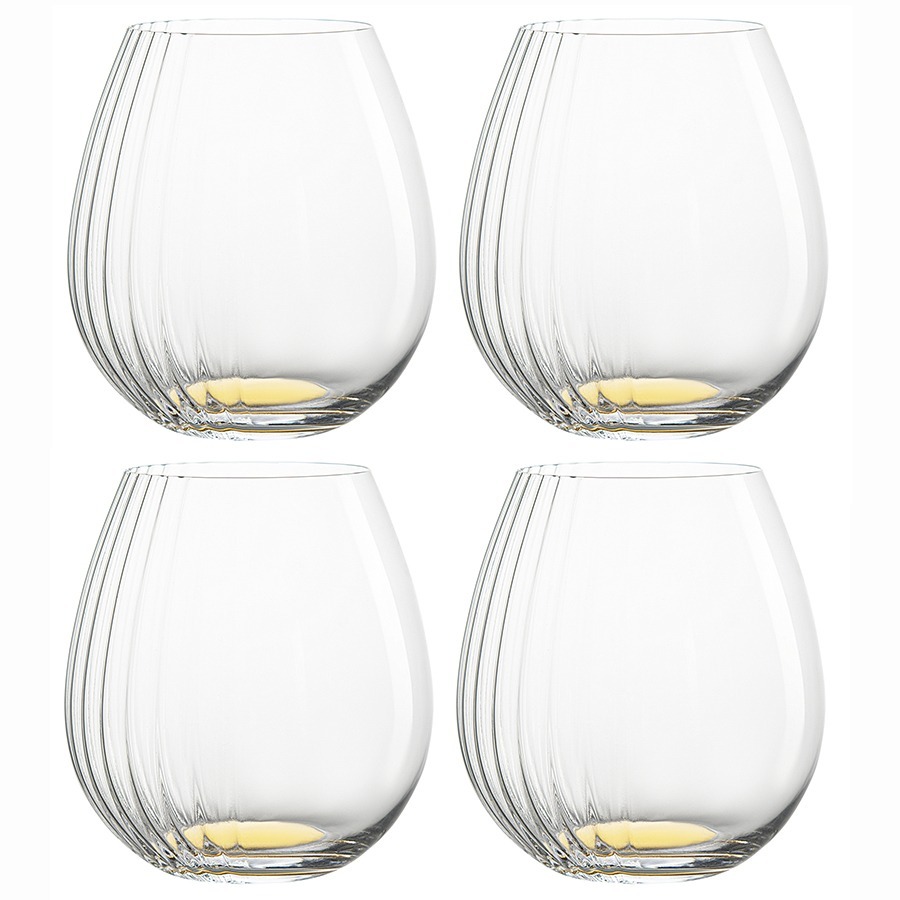 Фото Набор бокалов для вина alice, 610 мл, золотистые, 4 шт. (76606) - интернет-магазин МегаТерем в Москве