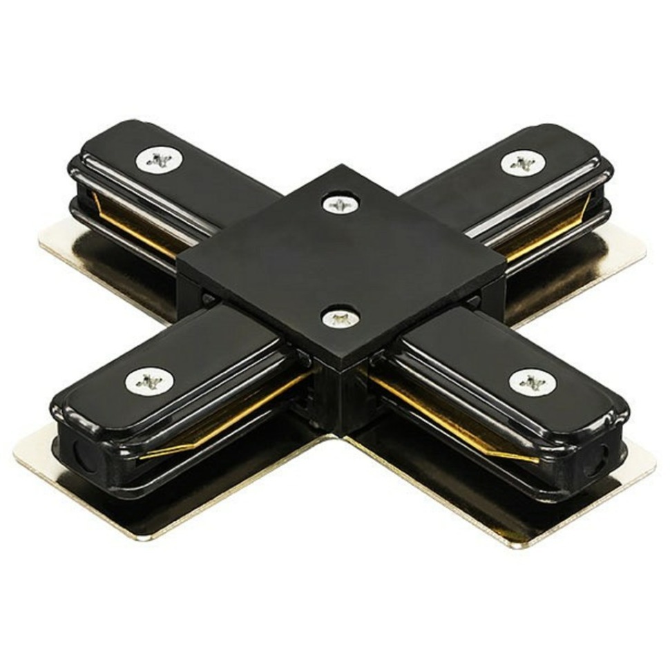 Фото Соединитель с токопроводом X-образный для треков Lightstar Barra 502147 LS_502147 - интернет-магазин МегаТерем в Москве