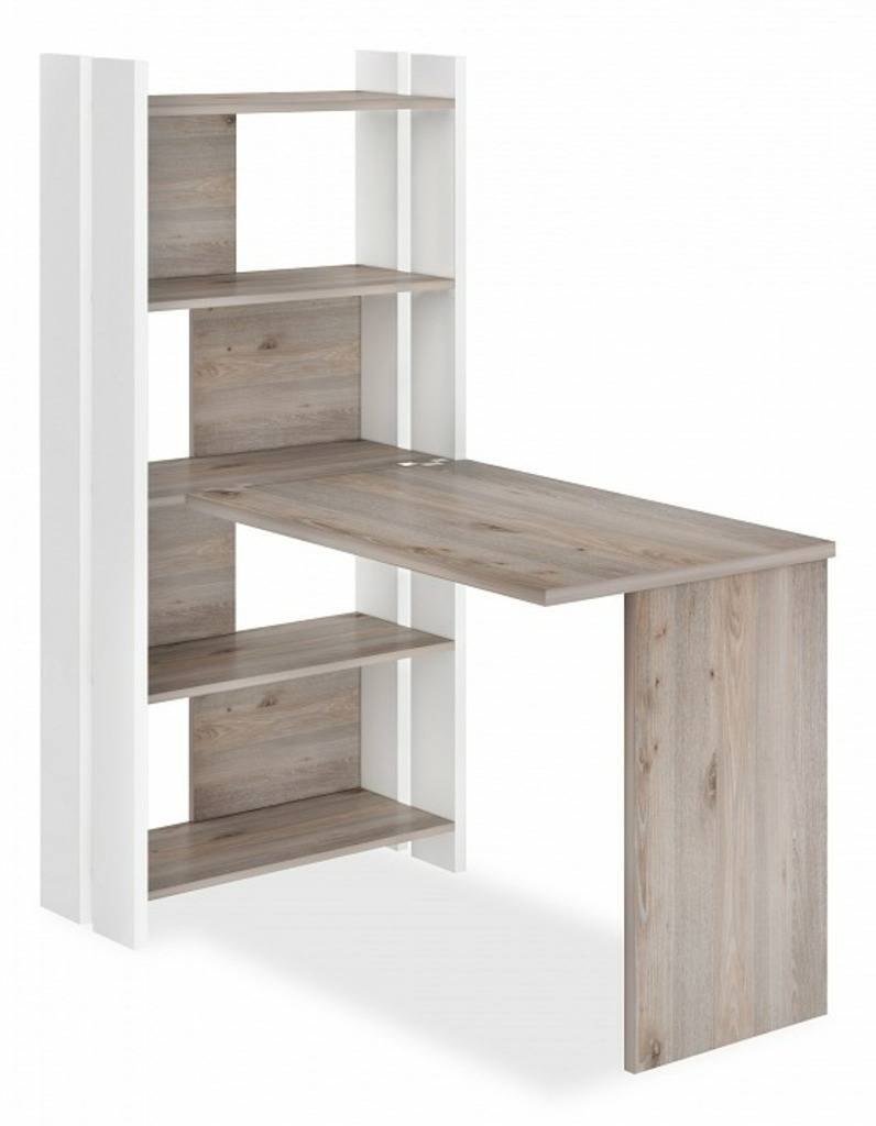 Фото Стол компьютерный Домино Лайт СТЛ-ОВ+С100Прям без тумбы MER_STL-OV-S100Pryam_bez_tumby_BEN - интернет-магазин МегаТерем в Москве