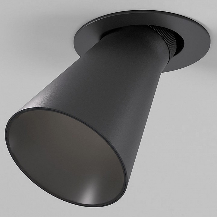 Фото Встраиваемый светильник Elektrostandard Bell 25097/LED 8W 4000K черный ELK_a068057 - интернет-магазин МегаТерем в Москве