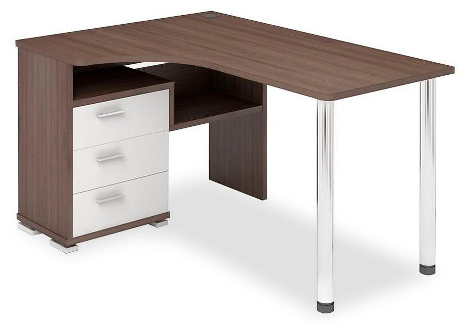 Фото Стол письменный Домино СР-132С-140 MER_SR-132S-140-SHBE-CH-LEV - интернет-магазин МегаТерем в Москве