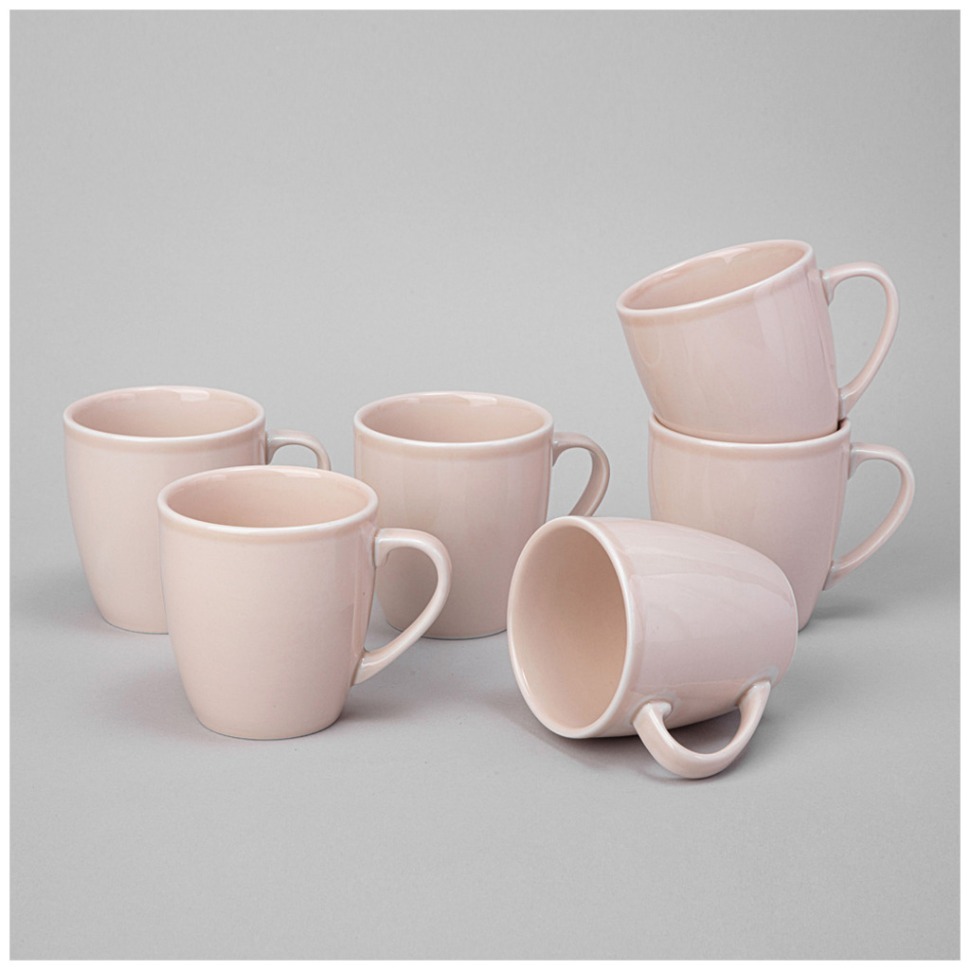 Фото Набор кружек lefard tint 270мл (розовый) 6 шт. (48-883-1)  - интернет-магазин МегаТерем в Москве