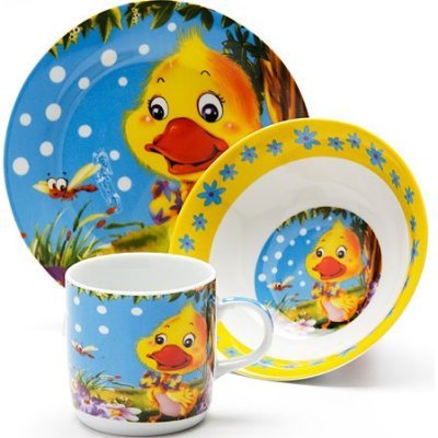 Детский набор посуды Утенок LORAINE (24023)