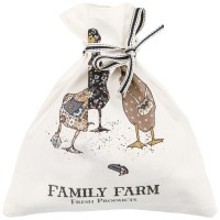 Мешочек подарочный "family farm" 25х23см,100% хлопок,белый,твил,пропитка SANTALINO (850-742-9)