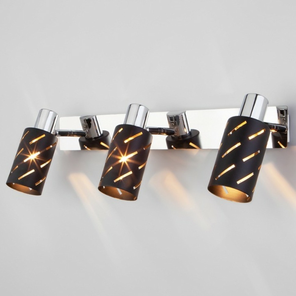 Фото Бра Eurosvet Fente 20090/3 черный/хром EV_a050201 - интернет-магазин МегаТерем в Москве