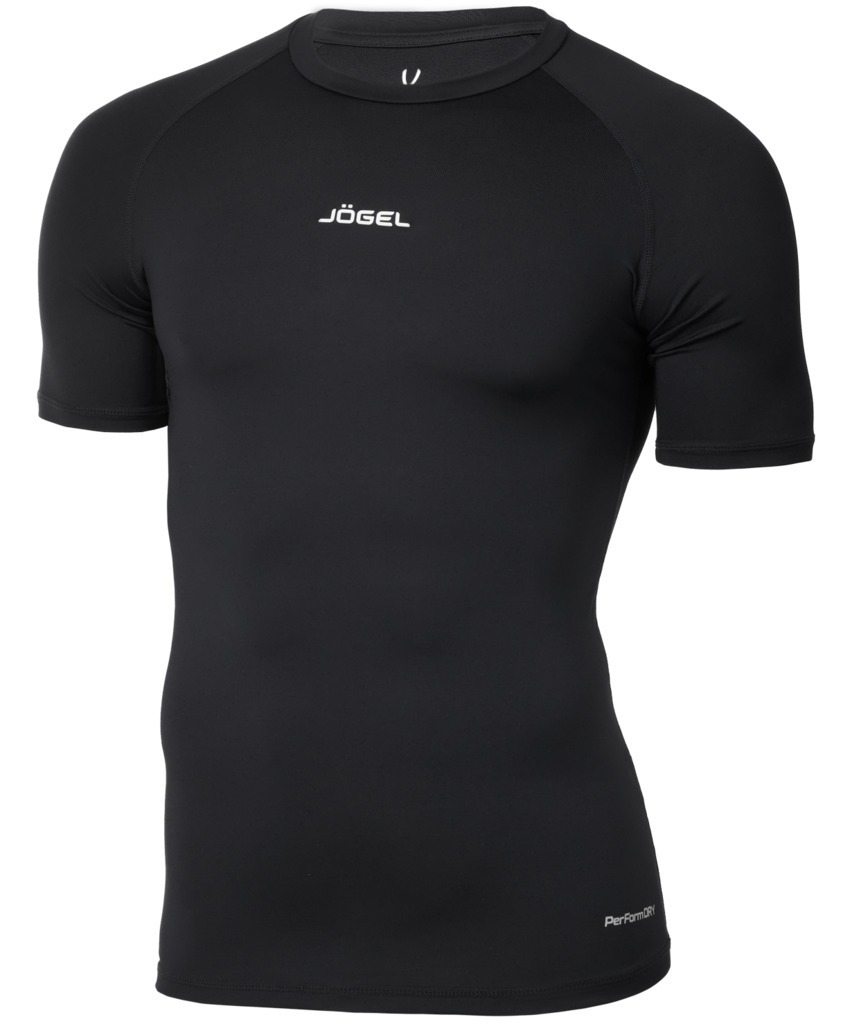 Фото Футболка компрессионная с коротким рукавом JÖGEL CAMP PerFormDRY Baselayer SS Tee, черный (2125185) - интернет-магазин МегаТерем в Москве