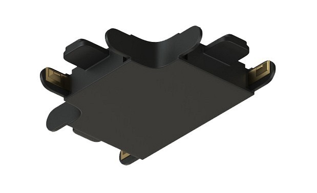 Фото Соединитель T-образный для треков накладных Denkirs AIR BASE TR5233-BK DK_TR5233-BK - интернет-магазин МегаТерем в Москве