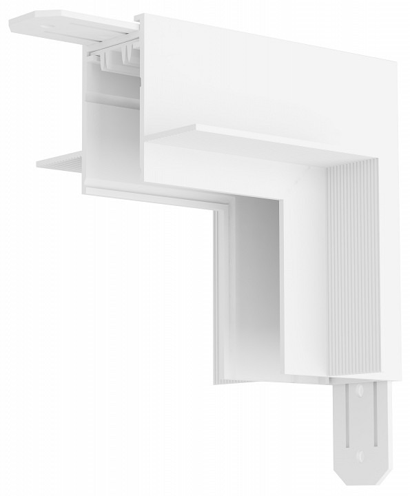 Фото Соединитель угловой L-образный для треков Denkirs Smart TR2118-WH DK_TR2118-WH - интернет-магазин МегаТерем в Москве