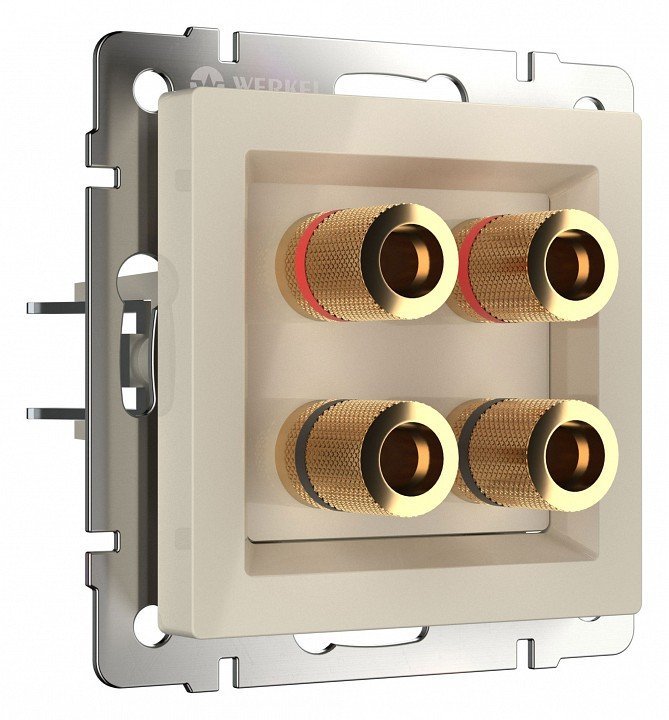 Фото Розетка акустическая без рамки Werkel слоновая кость W1185003 WRK_a051468 - интернет-магазин МегаТерем в Москве