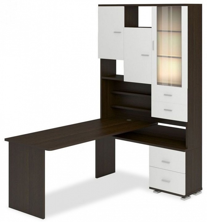 Фото Стол компьютерный Домино СР-620/180 MER_SR-620-180-VBEV-PRAV - интернет-магазин МегаТерем в Москве