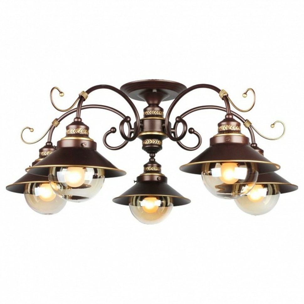 Фото Люстра на штанге Omnilux Fontelo OML-50407-05 OM_OML-50407-05 - интернет-магазин МегаТерем в Москве