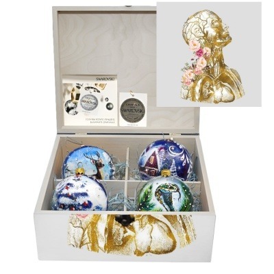 Новогодний набор на 4 шара ...