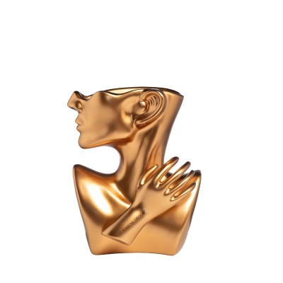 Кашпо Женский профиль золот...