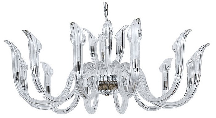 Фото Подвесная люстра Newport 3650 3654+12/C nickel NWP_M0070040 - интернет-магазин МегаТерем в Москве