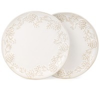 Набор тарелок закусочных коллекция "pine cones", 2 шт. / 20,7*2,5 см Bronco (230-517)