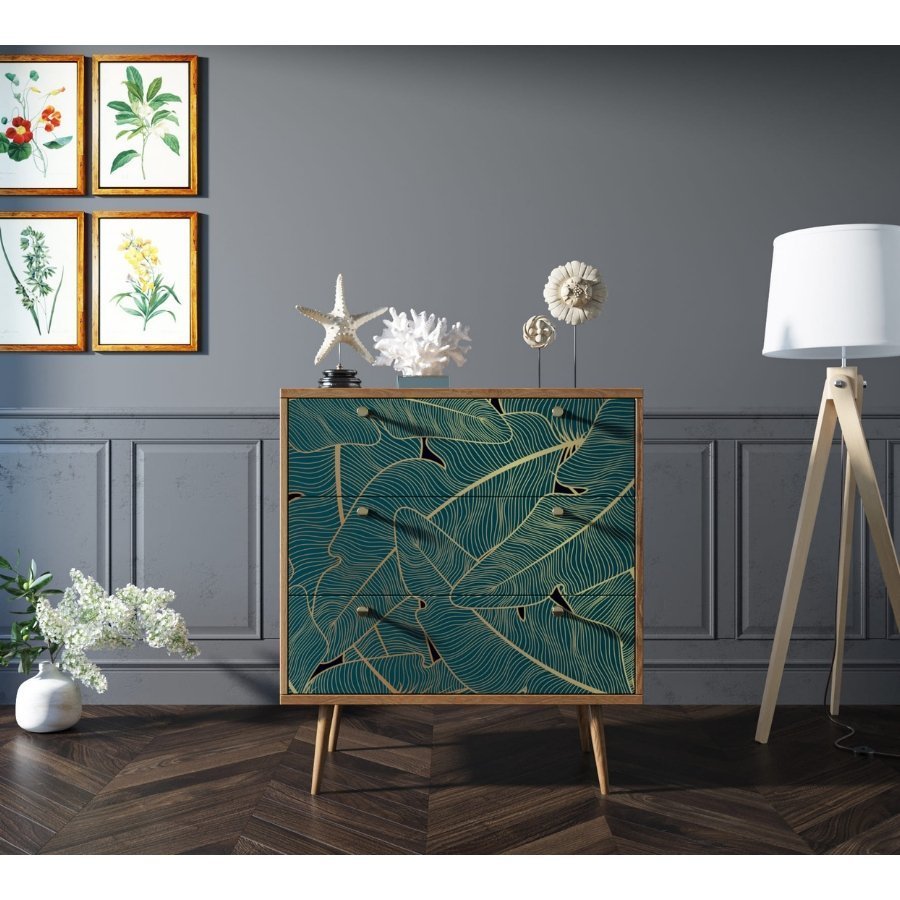 Фото Комод Berber три ящика 41 принт арт BB40/Print_41-ET - интернет-магазин МегаТерем в Москве