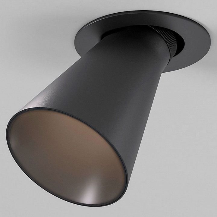 Фото Встраиваемый светильник Elektrostandard Bell 25097/LED 8W 3000K черный ELK_a068058 - интернет-магазин МегаТерем в Москве